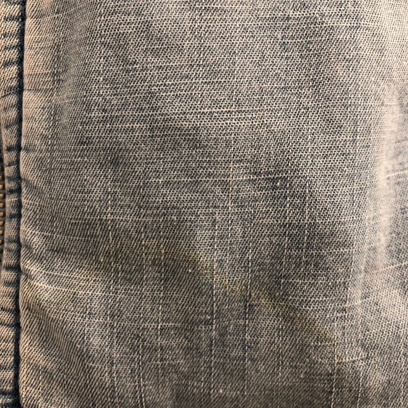 Ann Taylor Loft Chambray Bomber Jacket Size M - Picture 8 of 8